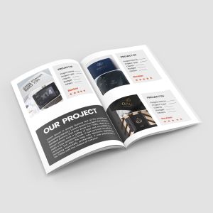 A4 brošura sa žičanim povezom.