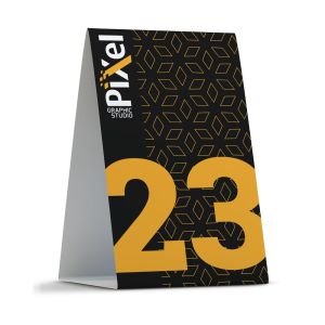 Stoni stalak sa kolor štampom za porebe numeracije stolova.